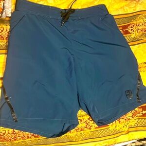 🔥RISE ACTIVITY JIU JITSU ATHLETIC SHORTS NAVY BLUE MMA FIGHTING BOARSHORTS